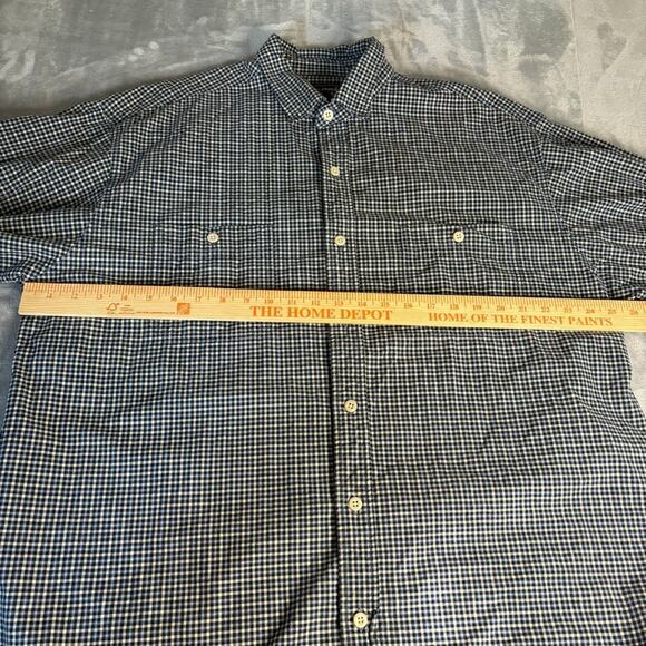 Abercrombie Fitch Mens Gingham Check Long Sleeve Casual Button Up Shirt L - Picture 6 of 9